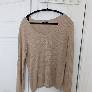 tan sweater from tommy Hilfiger